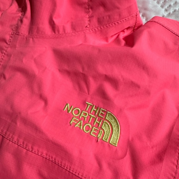 The North Face Zip Hyvent Rainjacket Coat Kid Girl Waterproof Windbreaker Pink - Picture 7 of 8